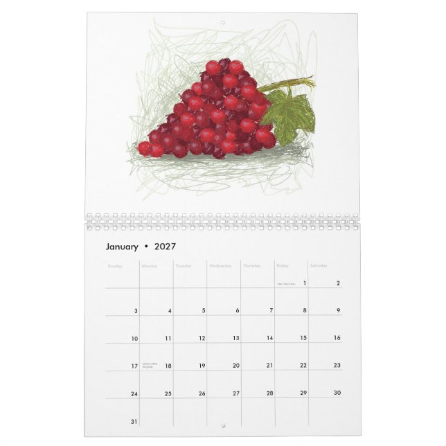 calendário de 2013 frutas mim (Jan 2027)