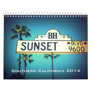 Calendário de 2014 Califórnia do sul Califórnia