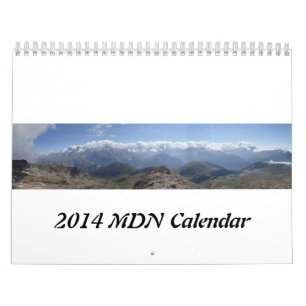 Calendário de 2014 cumes