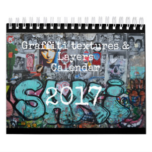 Calendário de 2017 grafites