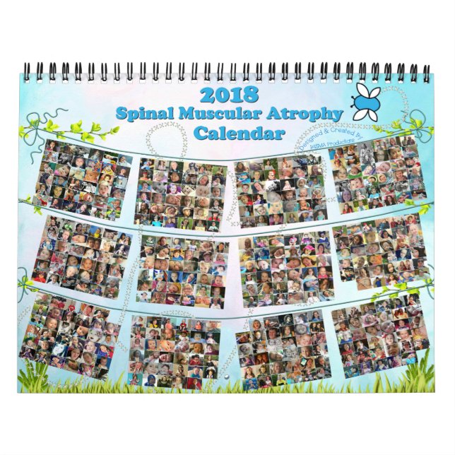 Calendário de 2018 da Atrofia Muscular da Espinal (Capa)