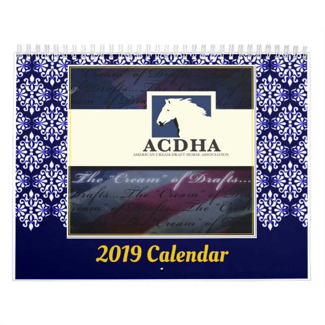 Calendário de 2019 ACDHA (Capa)