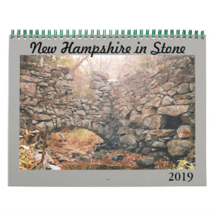 Calendário de 2019 "New Hampshire in Stone"