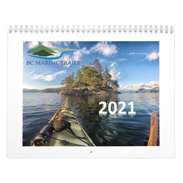 Calendário de 2021 BC para os trilhos marinhos (Capa)