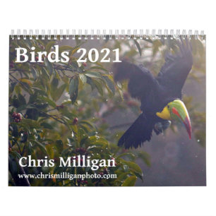 Calendário de 2021 das Aves por Chris Milligan