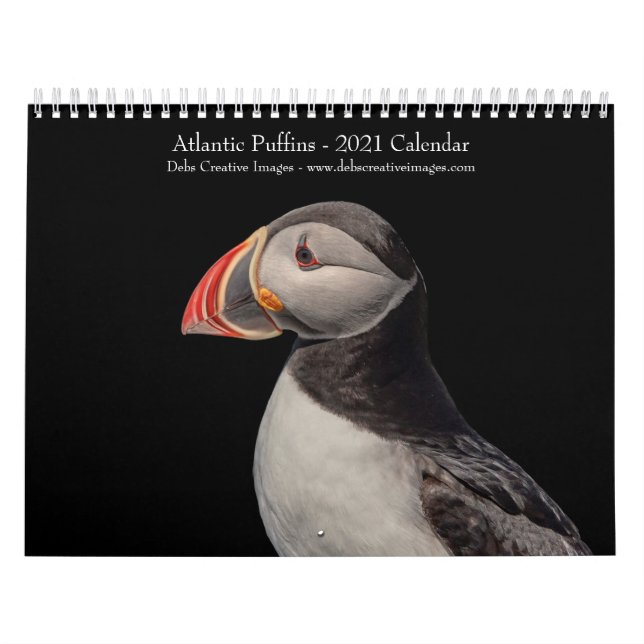 Calendário de 2021 de Atlantic Puffins (Capa)