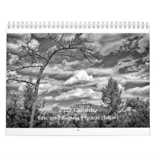 Calendário de 2022, fotos de Eric e Kenna, b&w