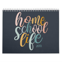 Calendário de 2024 do Homechool Life Bonito