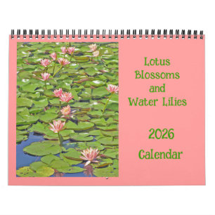 CALENDÁRIO DE 2025, "LOTUS BLOSSOMS & Lily Water