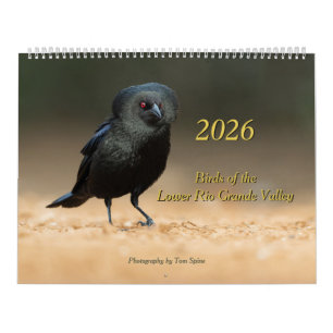 Calendário de 2026 - Aves do Vale do Baixo Rio Gra
