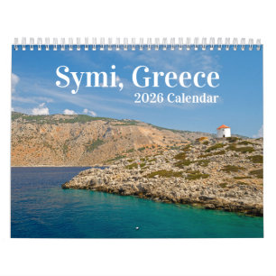 Calendário de 2026 da Ilha Grega Simi