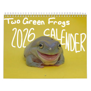 Calendário de 2026 dos Two Green Frogs
