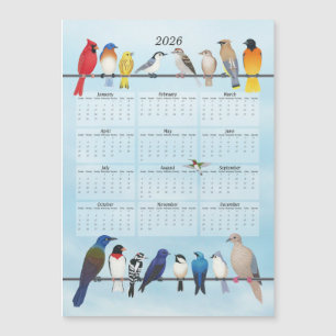 Calendário de 2026 para aves de quintal