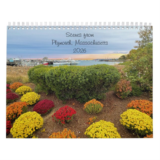Calendário de 2026 - Plymouth, Massachusetts  (Capa)
