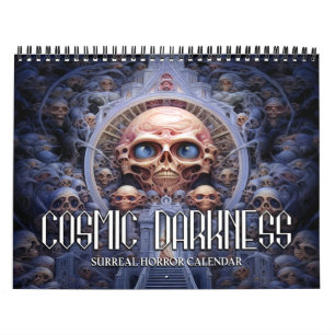 Calendário de 2026 sobre Escuridão Cósmica