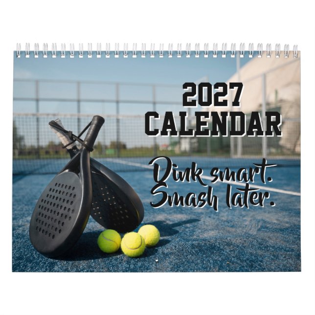 Calendário de 2027 Citações Engraçadas de Pickleba (Capa)