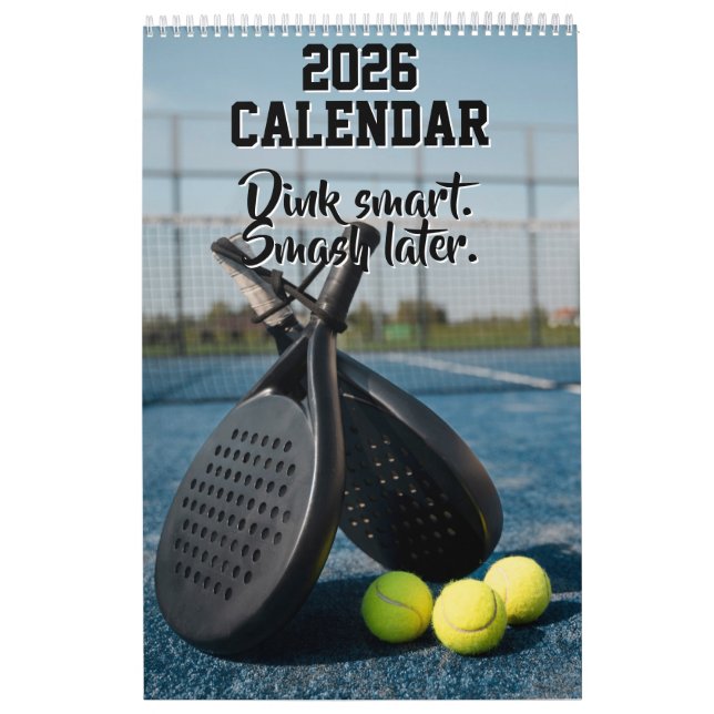 Calendário de 2027 Citações Engraçadas de Pickleba (Capa)
