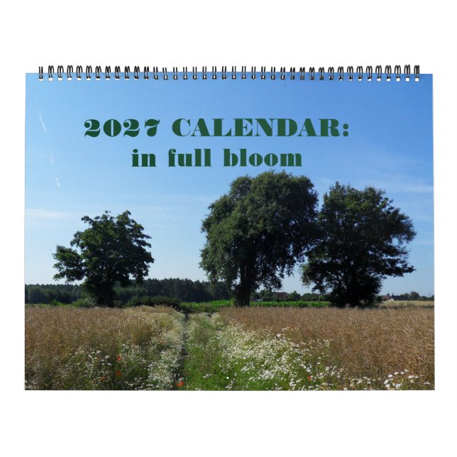 Calendário de 2027: um ano em flor (Capa)