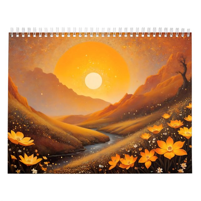 Calendário de 202 x ano com flores de baunilha (Capa)
