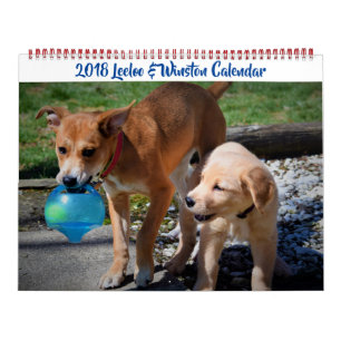 Calendário de 2 Páginas do Leeloo & Winston Gran