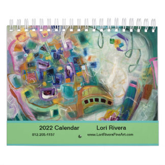 Calendário de abstrato art por Fine Artist, Lori R