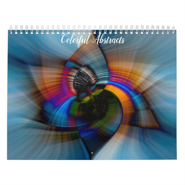 Calendário de Abstratos Coloridos (Capa)