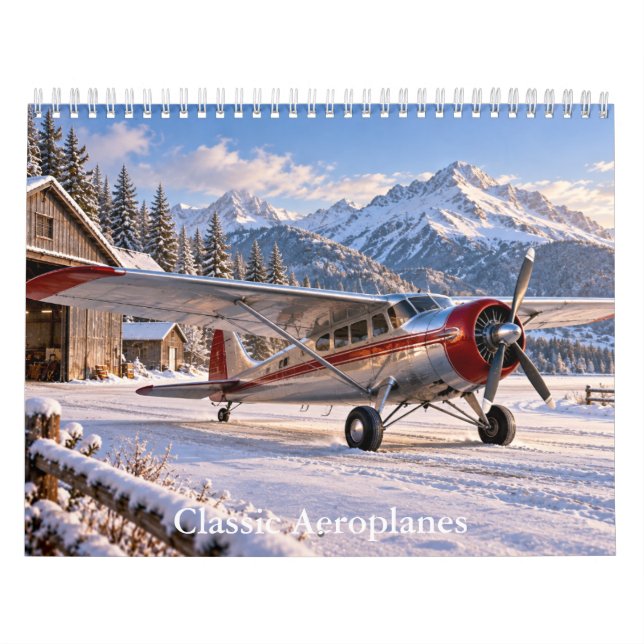 Calendário de Aeroplanos Clássicos (Capa)