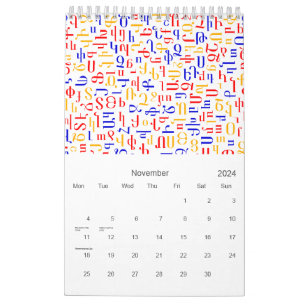 Calendário de Alfabetos