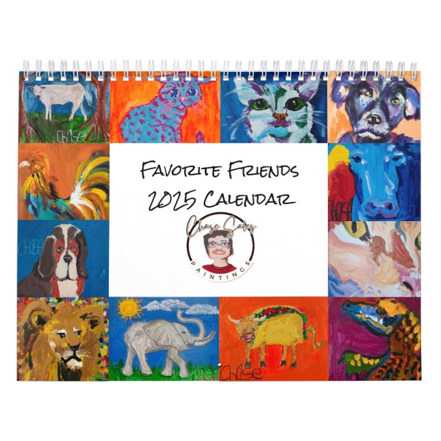 Calendário de Amigos Favoritos 2025 (Capa)