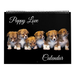 Calendário de Amor de Cachorrinho de Grande Tamanh