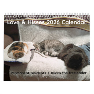 Calendário de Amor & Sibilos de 2026 - Residentes