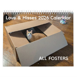 Calendário de Amor & Sibilos de 2026 - TODOS OS FO