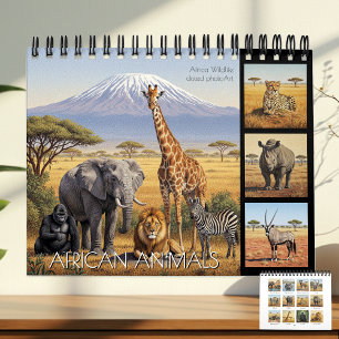 Calendário de Animais Africanos 2027 / África selv