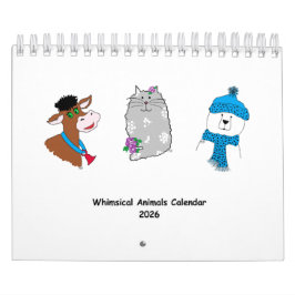 Calendário de Animais Caprichosos 2026 ...