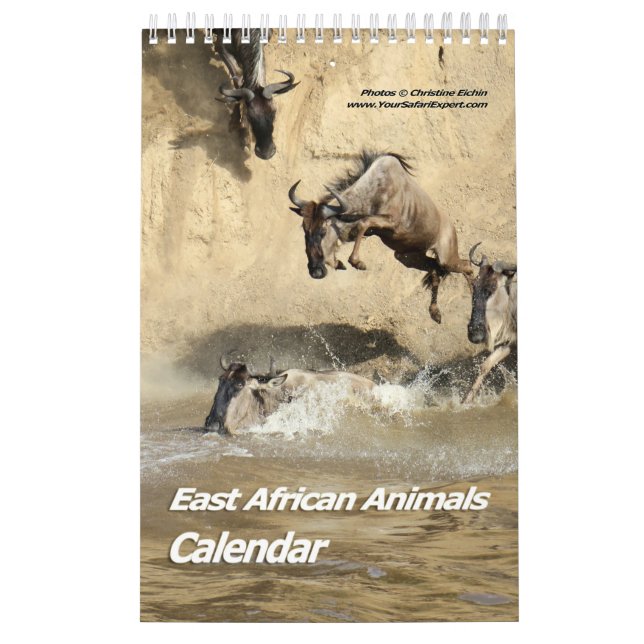 Calendário de Animais da África Oriental (Página d (Capa)