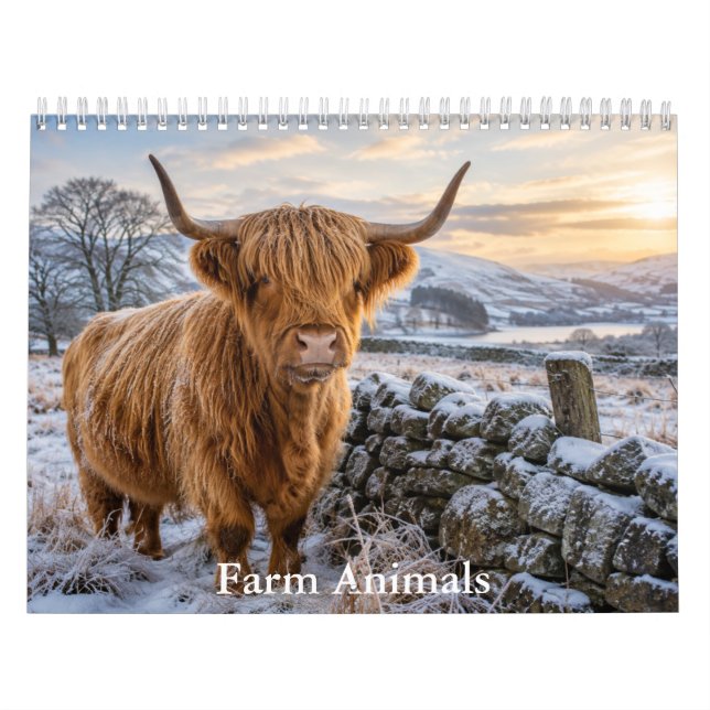 Calendário de Animais da Fazenda  (Capa)