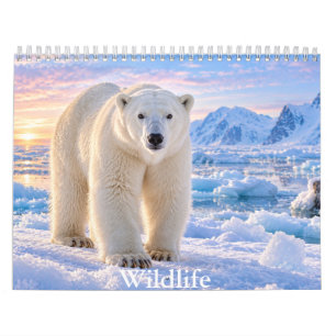 Calendário de Animais da Vida Selvagem e Natureza