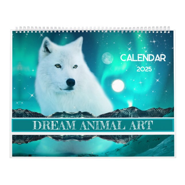 Calendário de animais de arte de sonho (Capa)