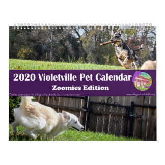 Calendário de Animais de Estimação Violetville - 2