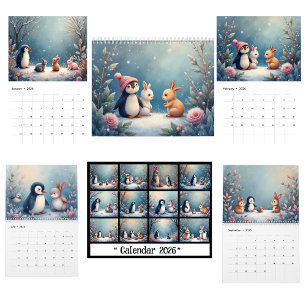 Calendário de Animais de Inverno