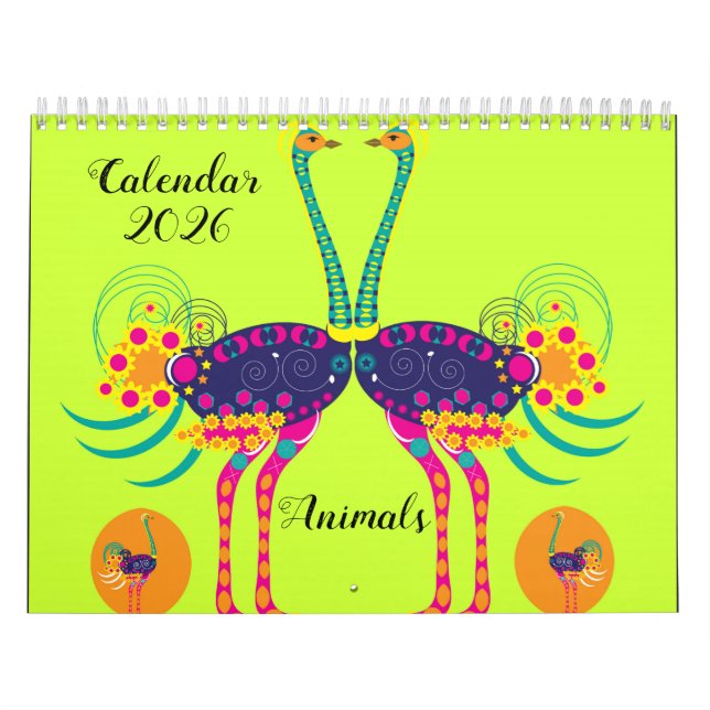 Calendário de animais decorados (Capa)