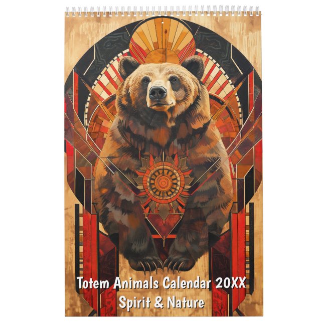 Calendário de Animais Totem – Espírito & Natureza (Capa)