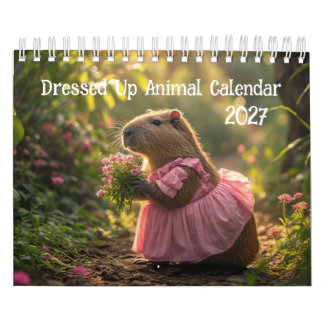 Calendário de Animais Vestidos 2027