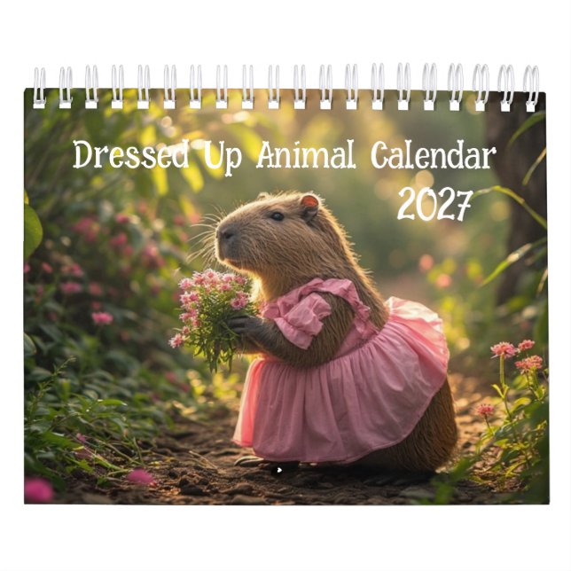 Calendário de Animais Vestidos 2027 (Capa)