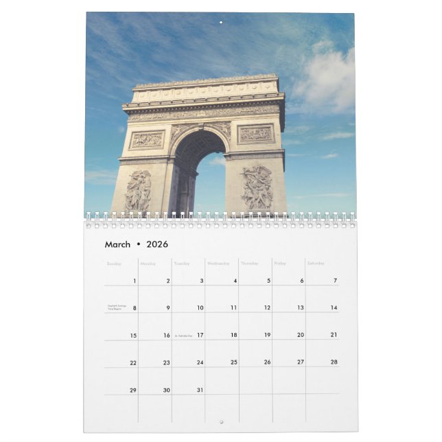 Calendário de Ano Novo (Mar 2026)