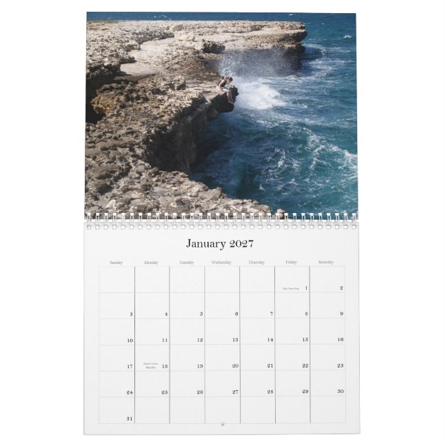 Calendário de Antígua Barbuda (Jan 2027)