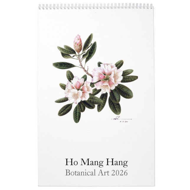 Calendário de Aquarelas Botânicas 2026 (Capa)