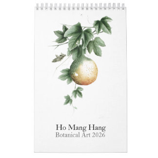 Calendário de Aquarelas Botânicas 2026
