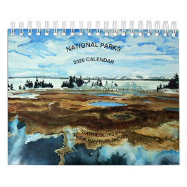 CALENDÁRIO DE Aquarelas DOS PARQUES NACIONAIS 2026