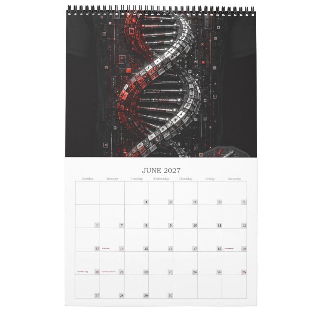 Calendário de Arte 3D de Luxo de 2027 (Jun 2027)